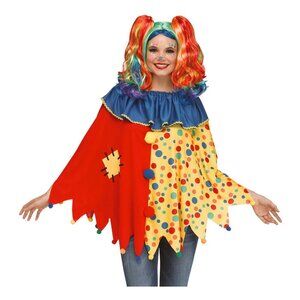 Circus Clown Poncho One Size Costume